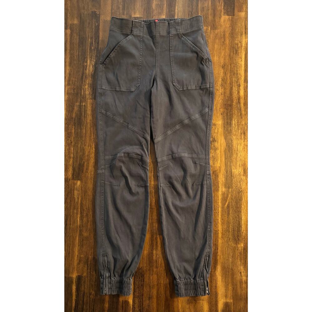 Spanx Women’s Medium 28 x 30 Pants Cargo Jogger Stretch Twill High Rise Pull On